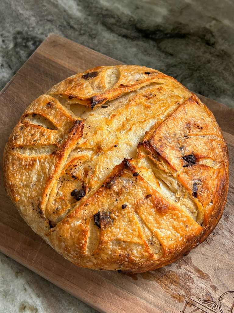 Dark Chocolate Croissant Sourdough Bread Loaf