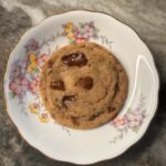 brown butter cookies, sourdough discard recipes, homemade toffee, chocolate chunk cookies, bakery style cookies, easy baking, chewy cookies, crinkly edges, cozy baking